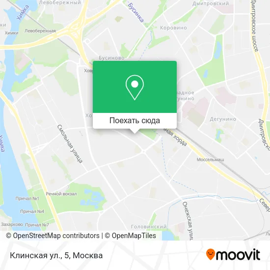 Карта Клинская ул., 5