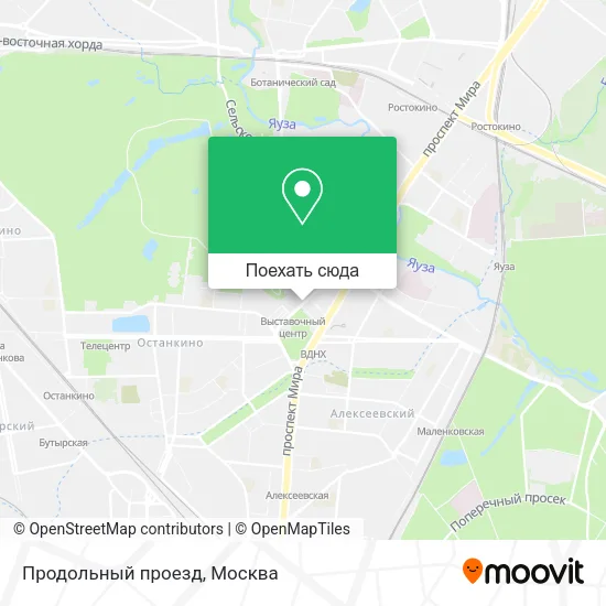 Карта Продольный проезд