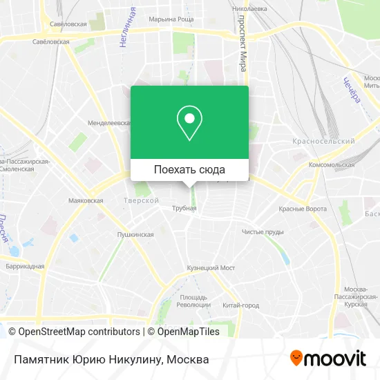 Карта Памятник Юрию Никулину