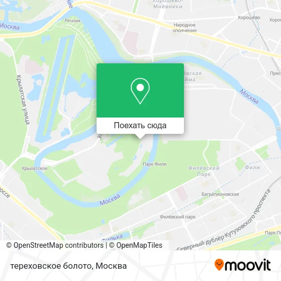 Карта тереховское болото