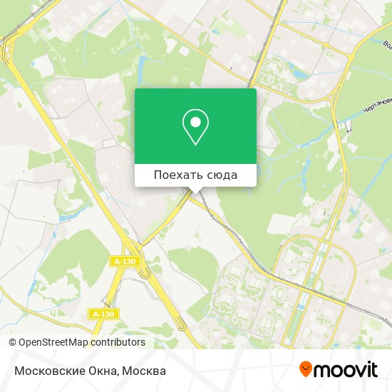 Карта Московские Окна