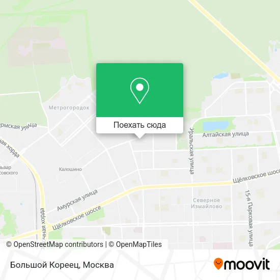 Карта Большой Кореец