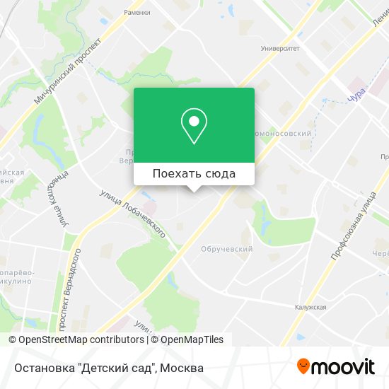 Карта Остановка "Детский сад"
