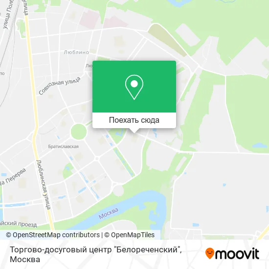 Карта Торгово-досуговый центр "Белореченский"