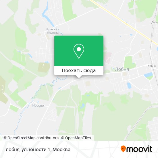 Карта лобня, ул. юности 1