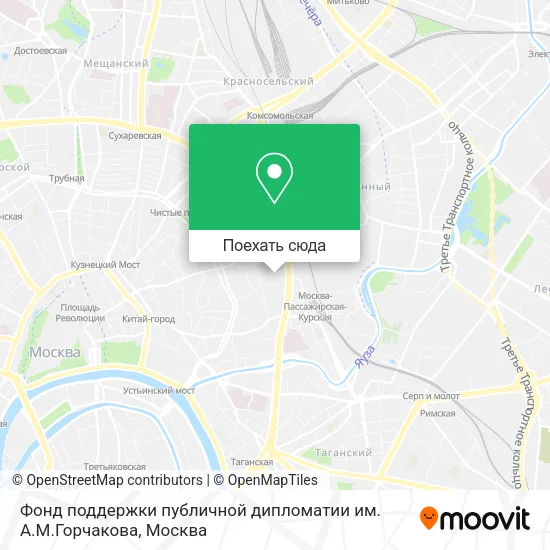 Карта Фонд поддержки публичной дипломатии им. А.М.Горчакова