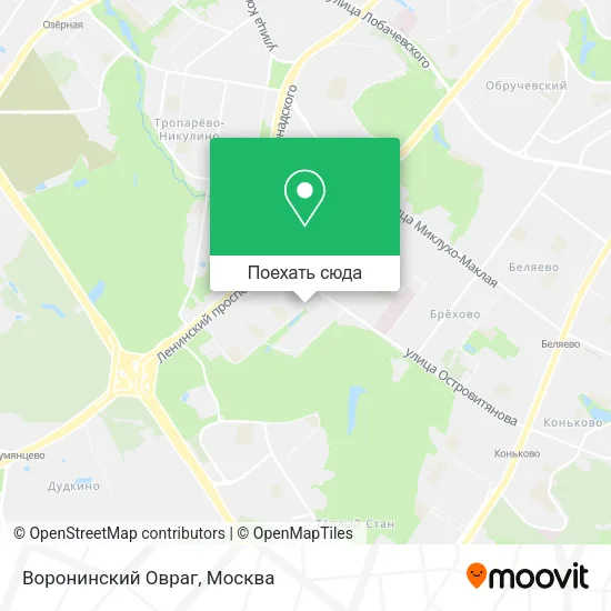 Карта Воронинский Овраг
