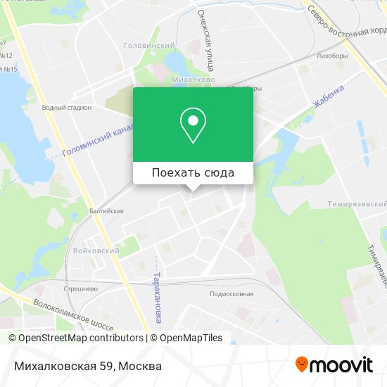 Карта Михалковская 59