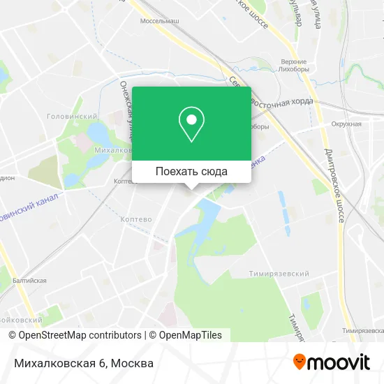 Карта Михалковская 6