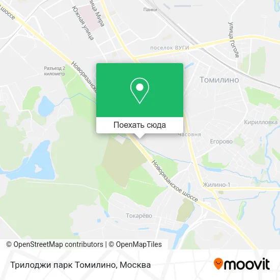 Карта Трилоджи парк Томилино