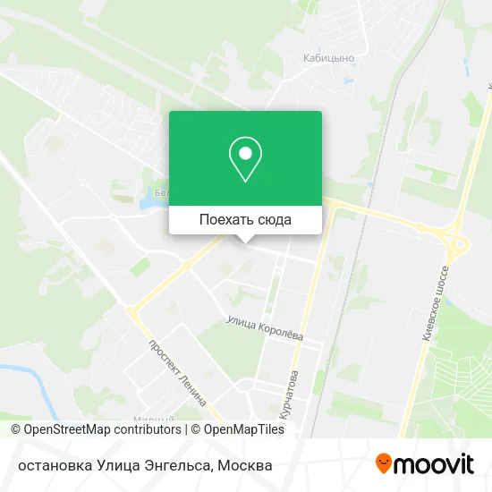Карта остановка Улица Энгельса