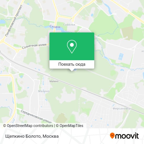 Карта Щепкино Болото