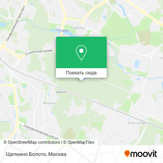 Карта Щепкино Болото