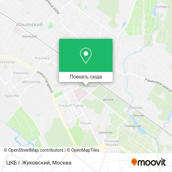 Карта ЦКБ г.Жуковский