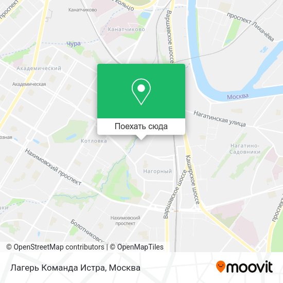 Карта Лагерь Команда Истра