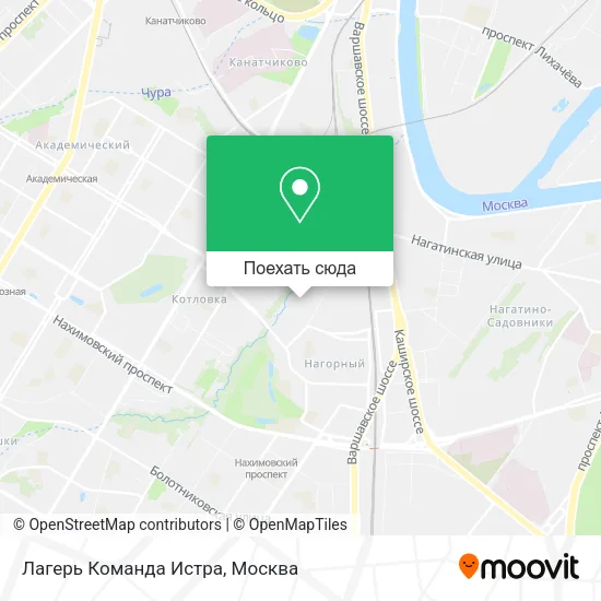 Карта Лагерь Команда Истра