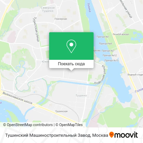 Карта Тушинский Машиностроительный Завод