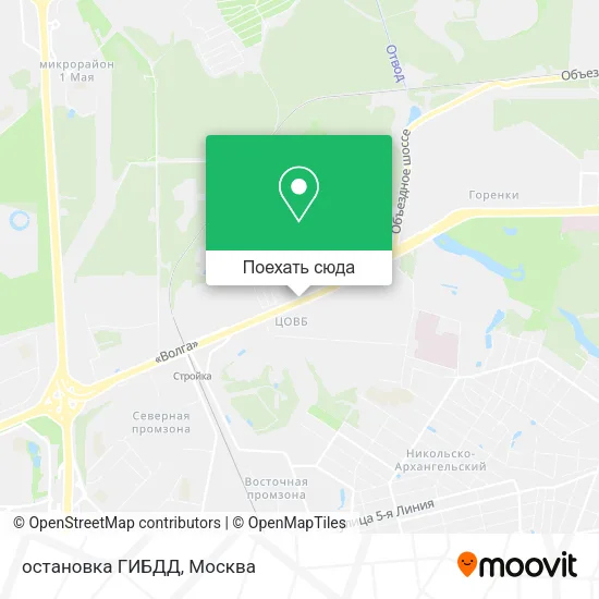 Карта остановка ГИБДД