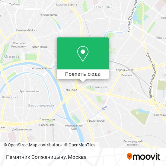 Карта Памятник Солженицыну