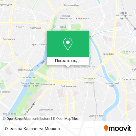 Карта Отель на Казачьем
