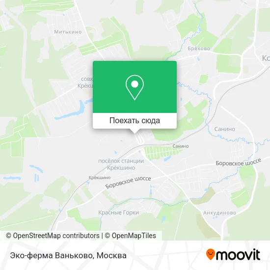 Карта Эко-ферма Ваньково