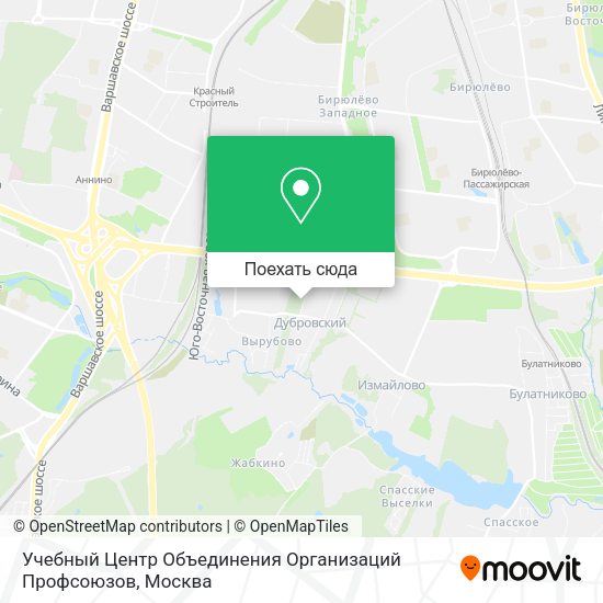 Карта Учебный Центр Объединения Организаций Профсоюзов