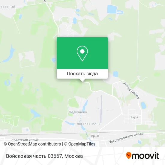 Карта Войсковая часть 03667