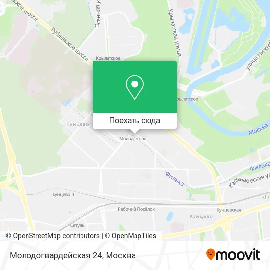 Карта Молодогвардейская 24