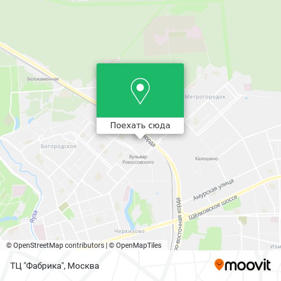 Карта ТЦ "Фабрика"