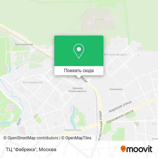 Карта ТЦ "Фабрика"