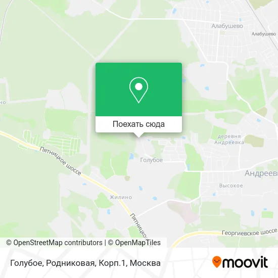 Карта Голубое, Родниковая, Корп.1