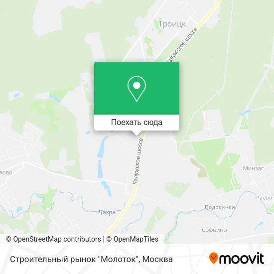Карта Строительный рынок "Молоток"