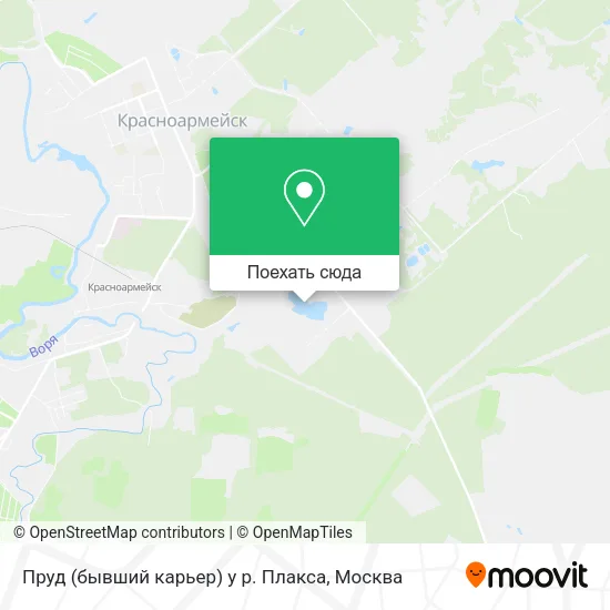 Карта Пруд (бывший карьер) у р. Плакса