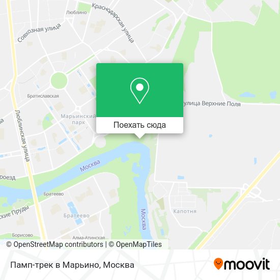 Карта Памп-трек в Марьино