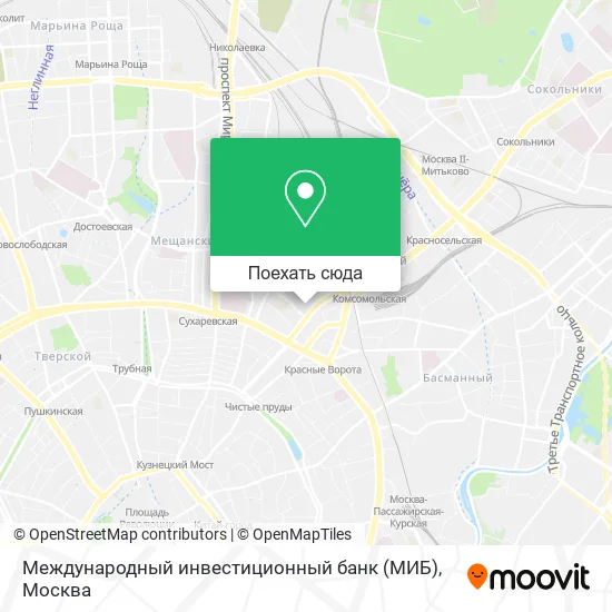 Карта Международный инвестиционный банк (МИБ)