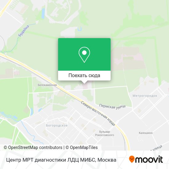 Карта Центр МРТ диагностики ЛДЦ МИБС