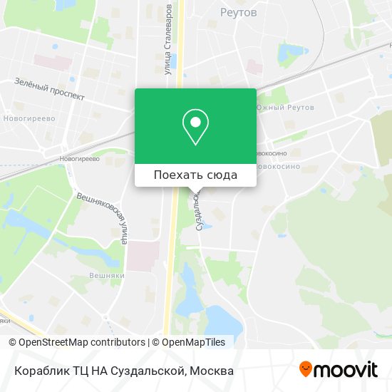 Карта Кораблик ТЦ НА Суздальской