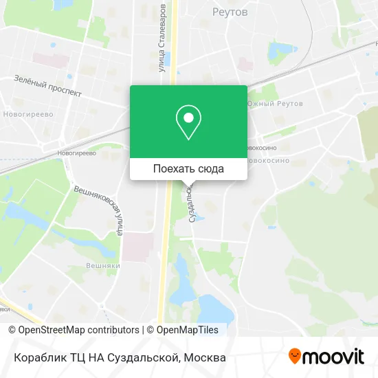Карта Кораблик ТЦ НА Суздальской