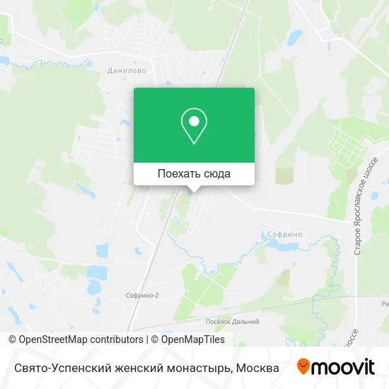 Карта Свято-Успенский женский монастырь
