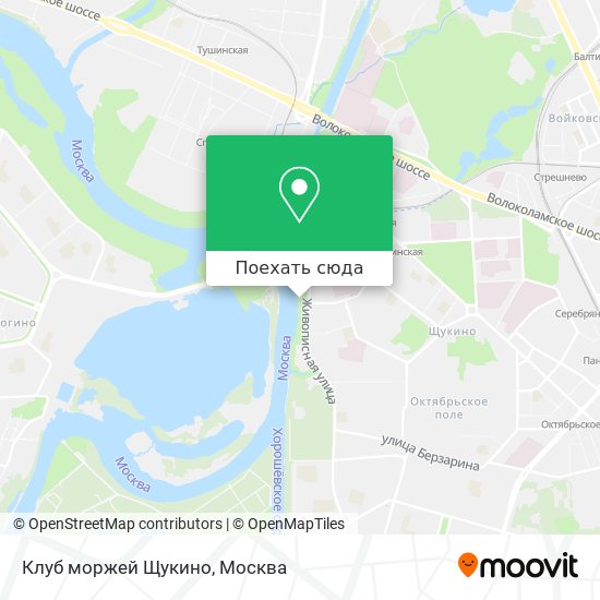 Карта Клуб моржей Щукино