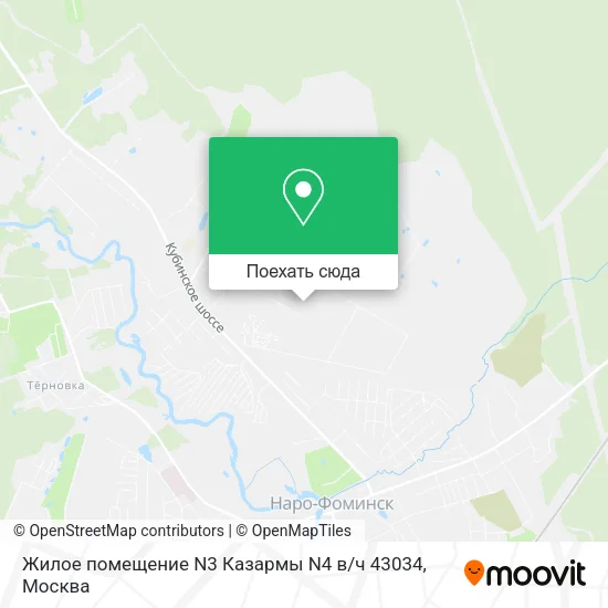 Карта Жилое помещение N3 Казармы N4 в / ч 43034