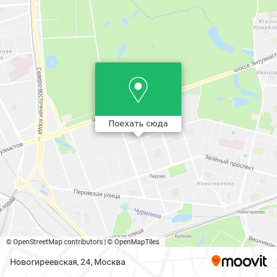 Карта Новогиреевская, 24