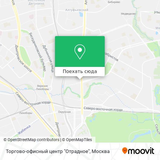 Карта Торгово-офисный центр "Отрадное"