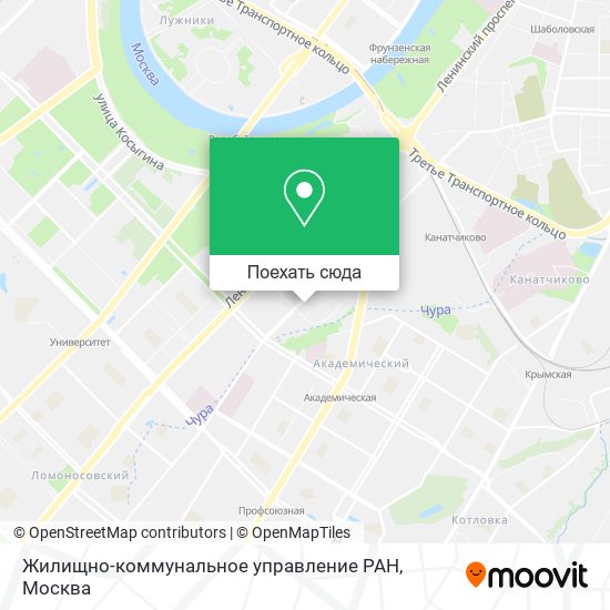 Карта Жилищно-коммунальное управление РАН