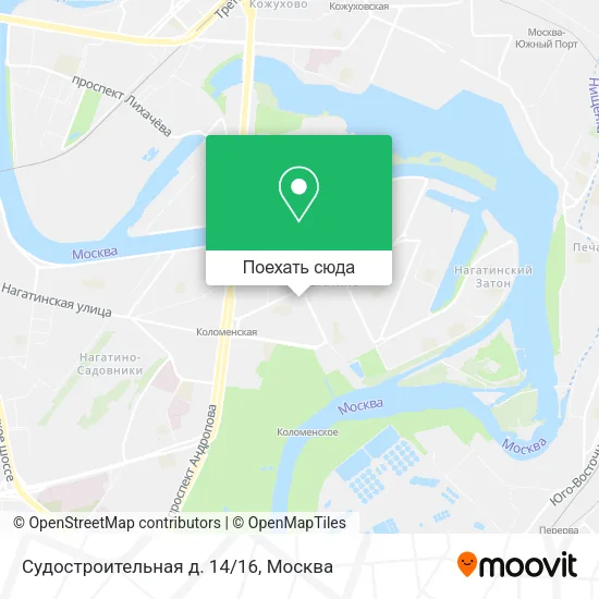 Карта Судостроительная д. 14/16