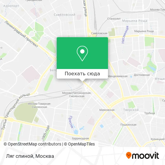 Карта Ляг спиной