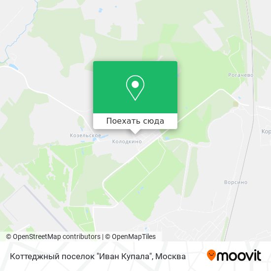 Карта Коттеджный поселок "Иван Купала"