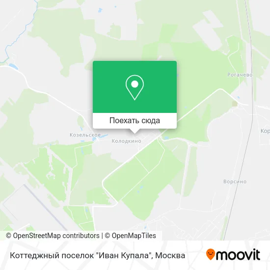 Карта Коттеджный поселок "Иван Купала"