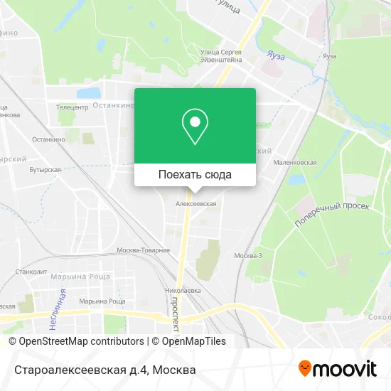 Карта Староалексеевская д.4