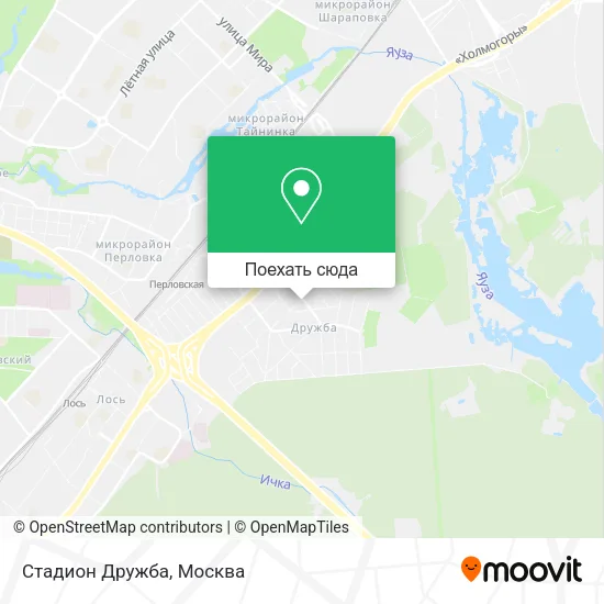 Карта Стадион Дружба